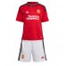 Günstige Manchester United Donny van de Beek #34 Babykleidung Heim Fussballtrikot Kinder 2023-24 Kurzarm (+ kurze hosen)